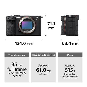 Cámara profesional compacta Alpha | Full Frame Mirrorless | 61.0 MP | 4K 60p/50p |ILCE-7CR E38