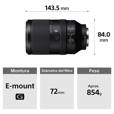 Lente FE 70-300mm F4.5-5.6 G OSS  SEL70300G//CSYX