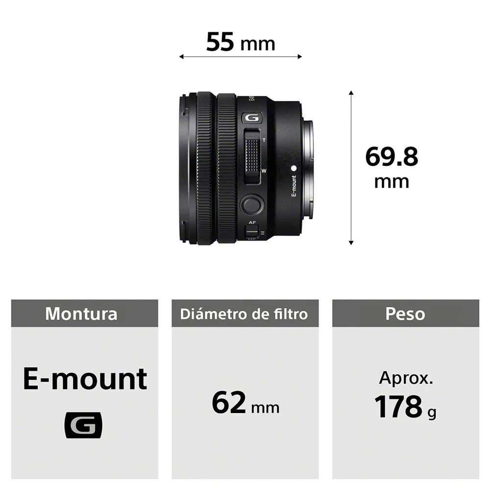 Lente E PZ 10-20 mm F4 G  SELP1020G