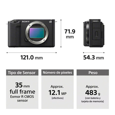 Cámara vlogging full-frame ZV-E1  ZV-E1/BQ