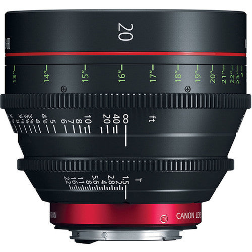 Objetivo fijo de cine Canon CN-E 20 mm T1.5 LF (montura EF)