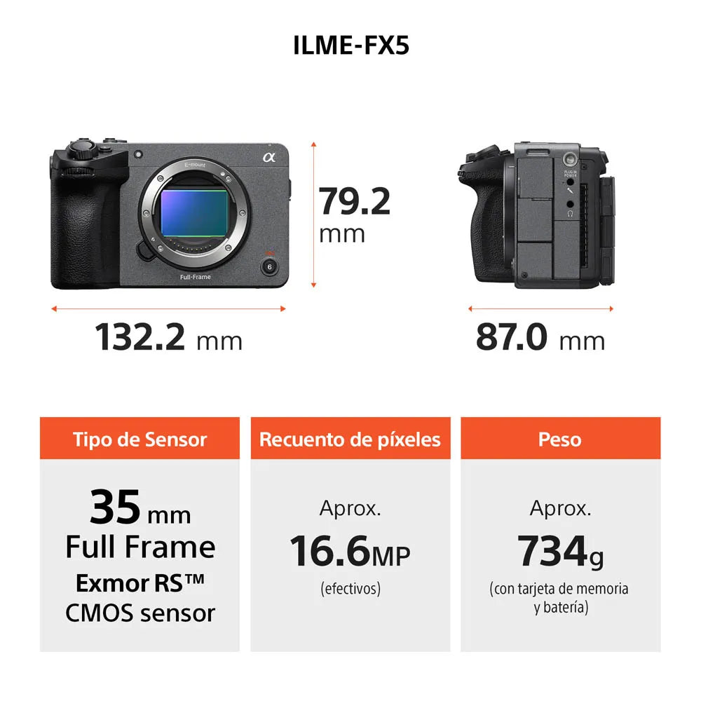 Cámara Cinema Line Full-frame FX5 (Preventa)