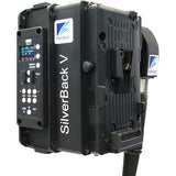 Transceptor de fibra SMPTE MultiDyne SilverBack V 4K para cámara (montaje en V)
