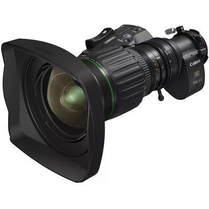 Objetivo servo portátil Canon CJ14ex4.3B IASE S 4K UHDgc de 2/3" y 14x con unidad Type-S