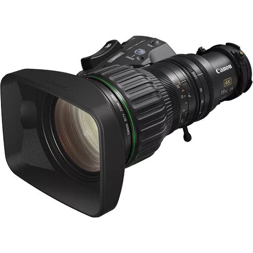 Objetivo servo estándar Canon CJ18ex7.6B KASE S 4K UHDgc de 2/3" y 18x con unidad tipo S (sin extensor)