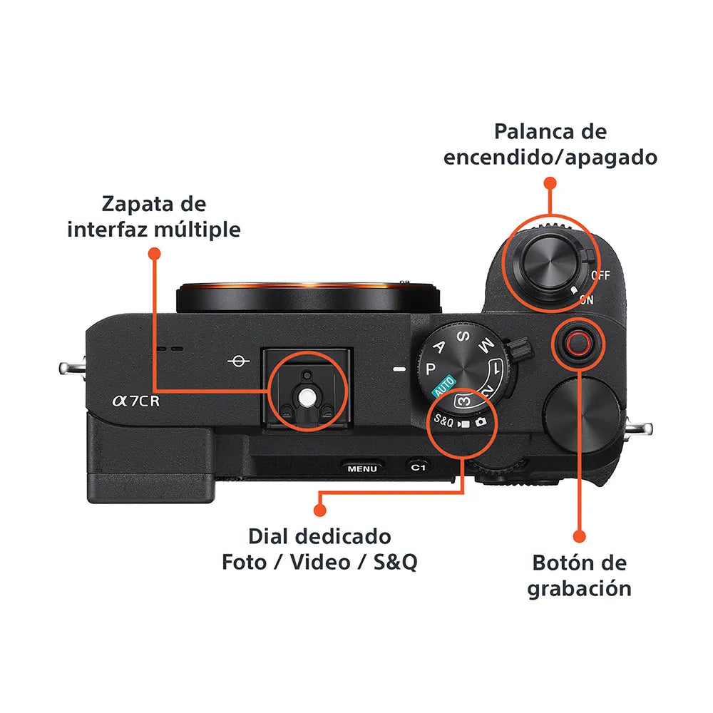 Cámara profesional compacta Alpha | Full Frame Mirrorless | 61.0 MP | 4K 60p/50p |ILCE-7CR E38