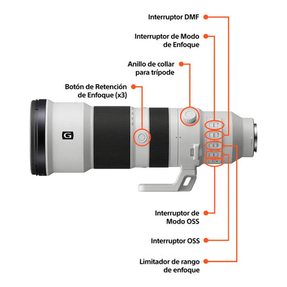 Lente FE 400-800 mm F6.3-8 G OSS  SEL400800G