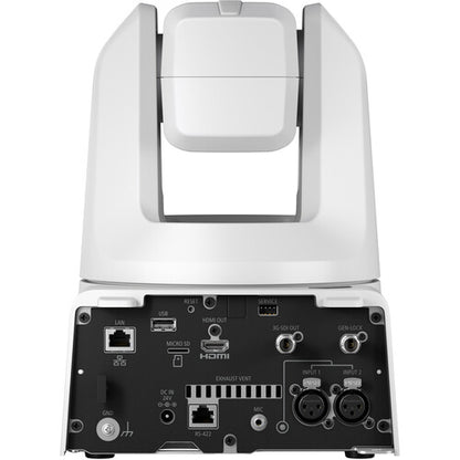 Cámara profesional Canon CR-N500 4K NDI PTZ con zoom de 15x (blanco titanio)