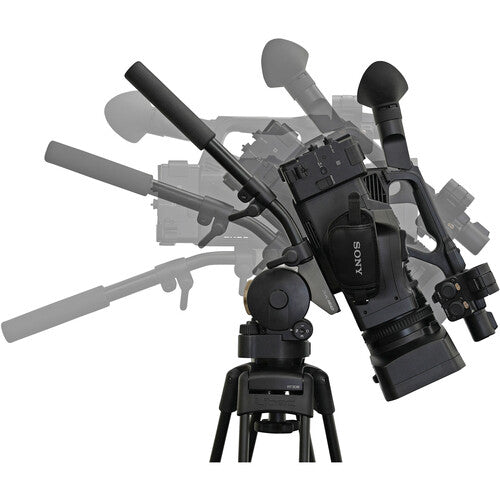 Cabezal de video Libec H45 de 75 mm con base esférica y plana y asa panorámica (carga útil de 12 kg)