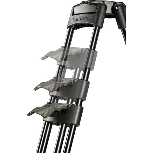 Sistema de trípode Libec HS-150Q con cabezal H15, separador de suelo y estuche
