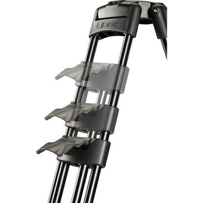 Sistema de trípode Libec HS-150Q con cabezal H15, separador de suelo y estuche