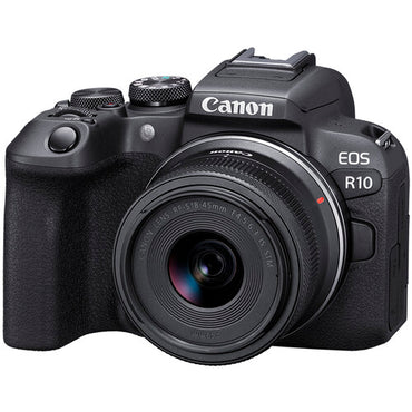 Cámara sin espejo Canon EOS R10 con lente de 18-45 mm (Kit de creación de contenido)