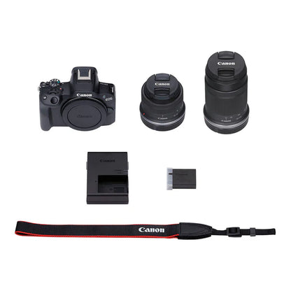 EOS R50  RF-S 18-45mm F4.5-6.3 IS STM + 55-210mm