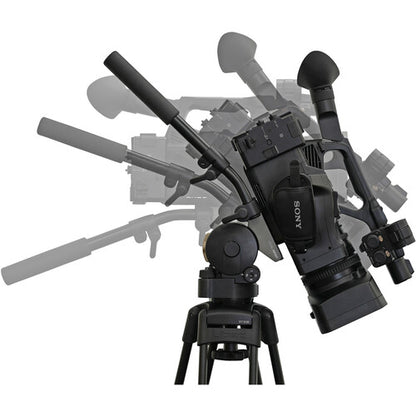 Cabezal de video Libec H15 de 75 mm con base esférica y plana y asa panorámica (carga útil de 3 kg)