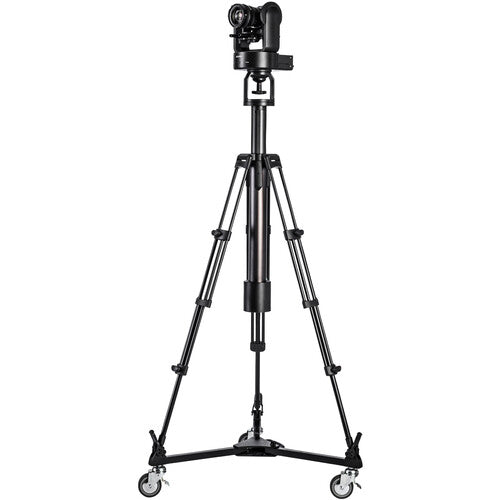 Columna de pedestal eléctrica Libec LX-ePed Studio con plataforma rodante estándar