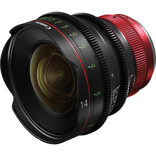 Objetivo fijo de cine Canon CN-R 14 mm T3.1 LF (Canon RF)