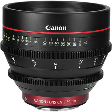 Objetivo fijo de cine Canon CN-E 50 mm T1.3 LF (montura EF)
