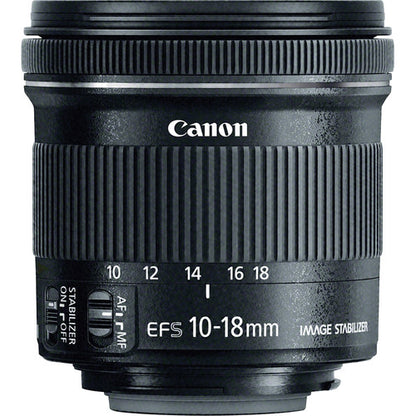 Objetivo Canon EF-S 10-18 mm f/4,5-5,6 IS STM