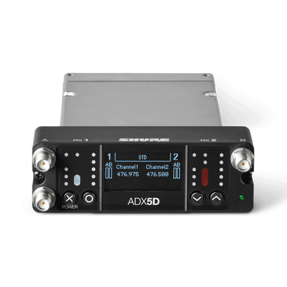 Receptor inalámbrico portátil digital de doble canal Axient® ADX5D