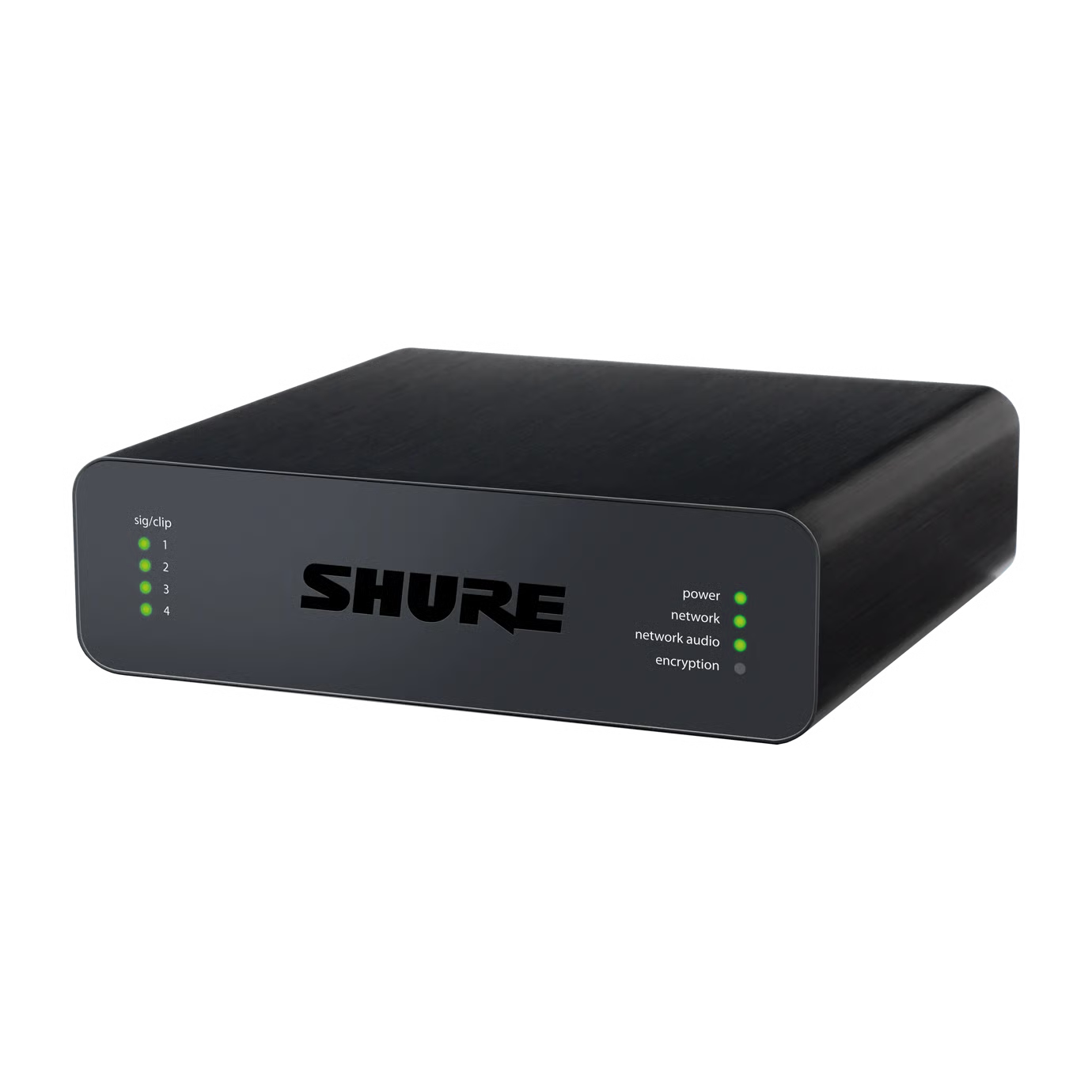 Interfaz de red de audio de micrófono/línea Dante de 4 canales Shure ANI4IN (entradas de bloque)