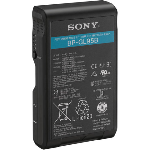 Batería Sony BP-GL95B de iones de litio con montura V de 14,4 V (98 Wh)