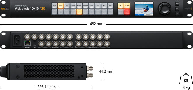 Blackmagic Videohub 10x10 12G