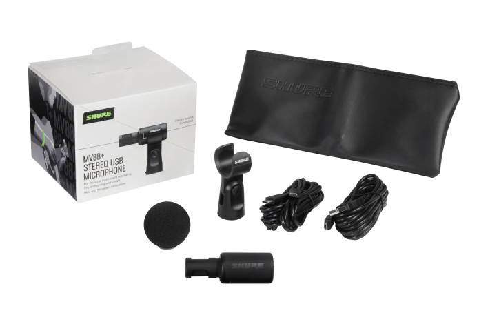 Micrófono de Condensador Estéreo MV88+STEREO-USB