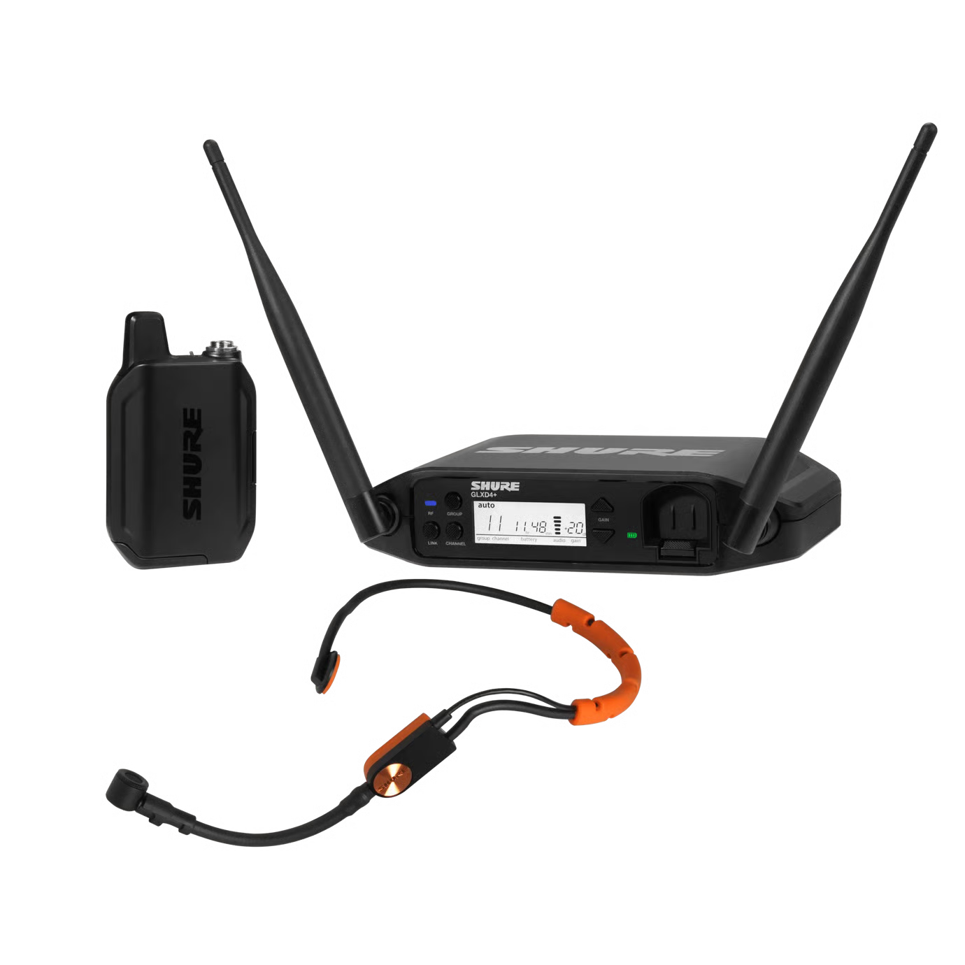 Sistema inalámbrico digital con micrófono de diadema  GLXD14+/SM31