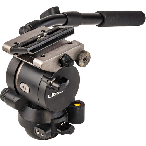 Cabezal de video Libec H45 de 75 mm con base esférica y plana y asa panorámica (carga útil de 12 kg)