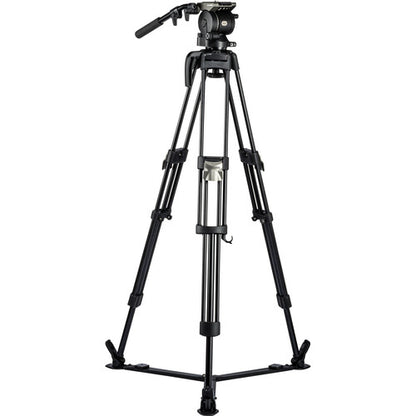 Sistema de trípode Libec HS-150Q con cabezal H15, separador de suelo y estuche