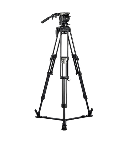 Sistema de trípode Libec HS-250Q con cabezal H25, separador de suelo y estuche
