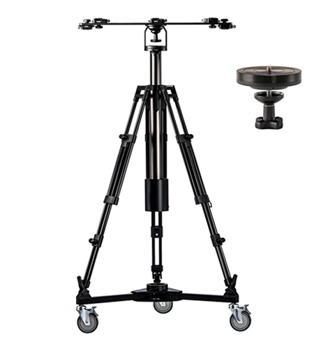 Columna de pedestal eléctrica de alta resistencia Libec LX-ePed PRO con plataforma rodante para cámaras PTZ
