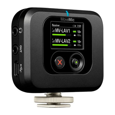 Move Mic Receptor portátil para cámaras y dispositivos móviles MV-R
