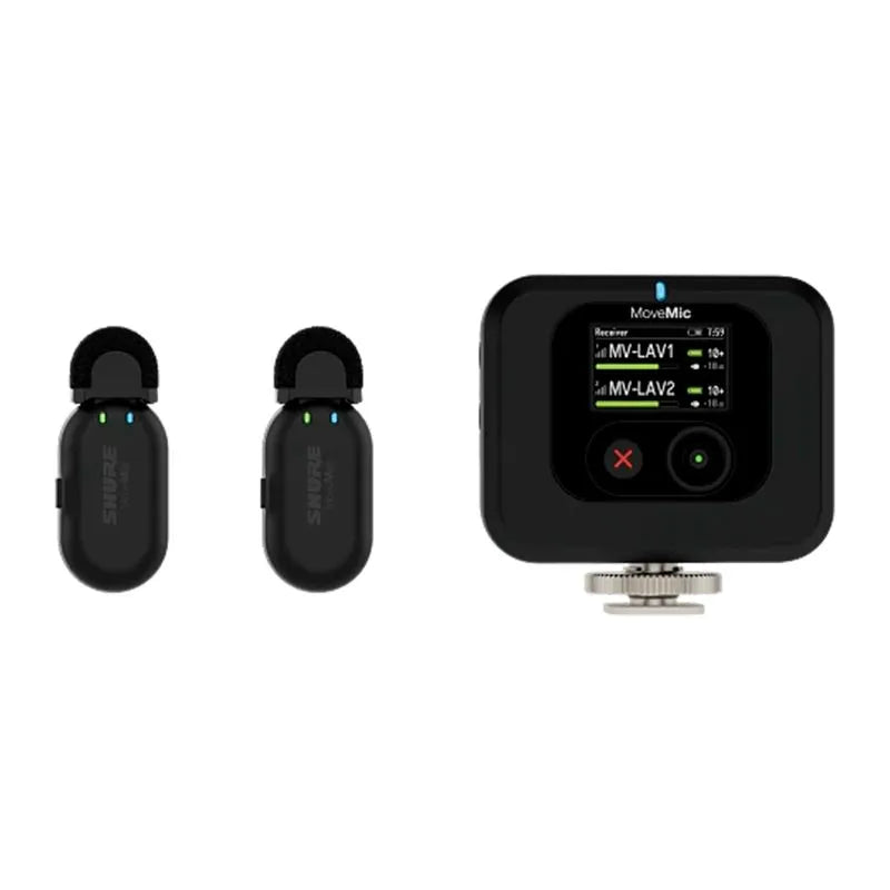 Move Mic Kit de Micrófonos miniatura inalámbricos bluetooth, MV-TWO-KIT
