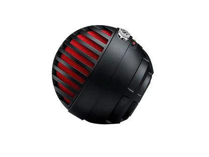 Shure MV5-B-DIG, Micrófono condensador USB para grabación en PC/Dispositivo movil, rojo y negro