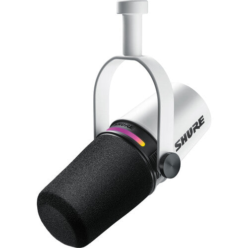 Micrófono Shure MV7+ Podcast XLR/USB (blanco)