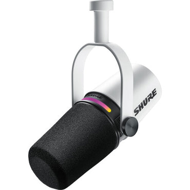 Micrófono Shure MV7+ Podcast XLR/USB (blanco)