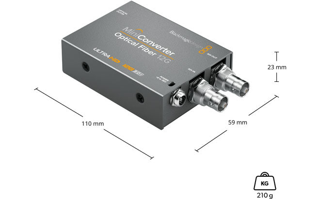 Mini Converter Optical Fiber 12G