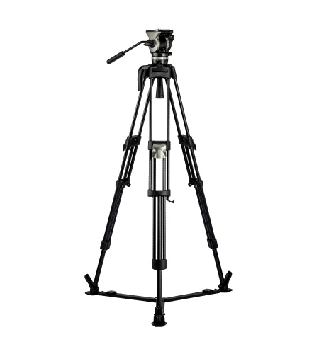 Sistema de trípode Libec NX-300Q con cabezal NH30, separador de suelo y estuche