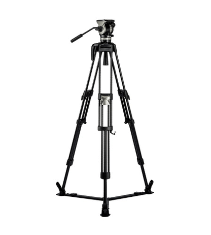 Sistema de trípode Libec NX-300Q con cabezal NH30, separador de suelo y estuche
