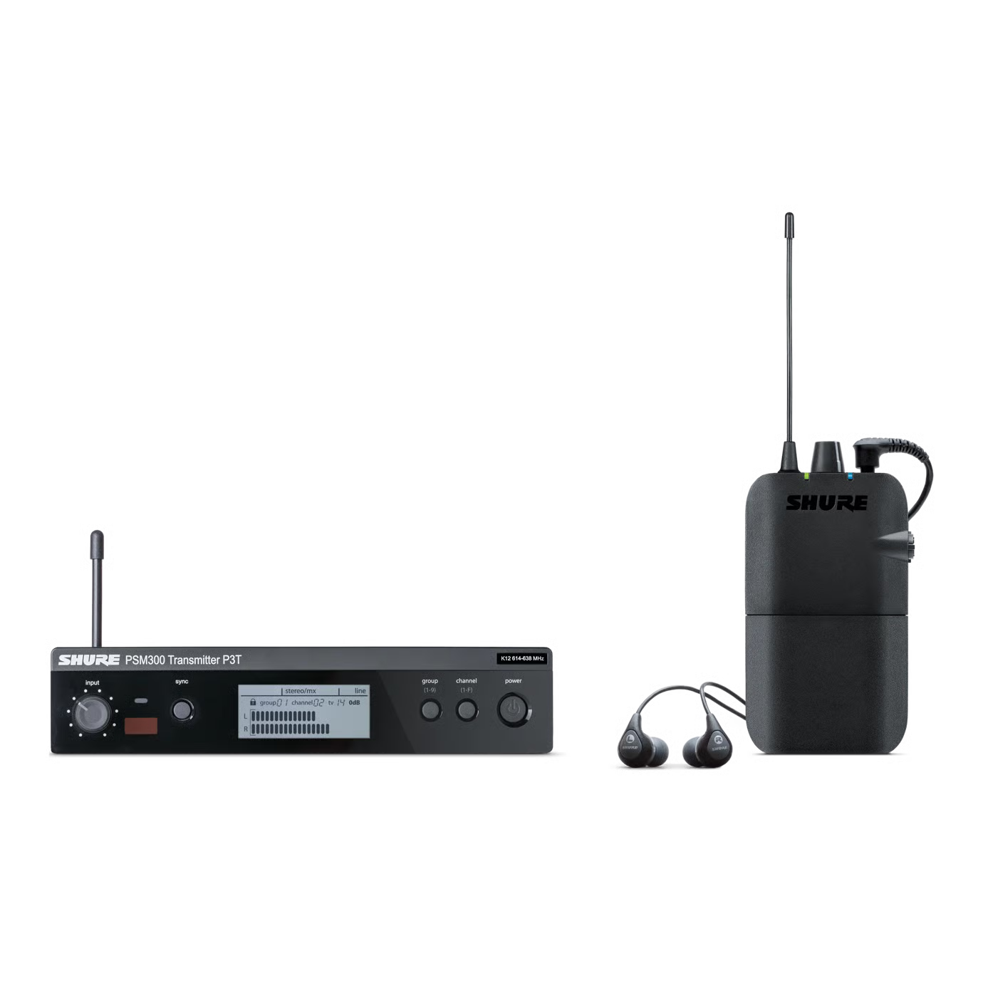 PSM 300 Conjunto de Monitorización In-Ear Inalámbrico con Auriculares SE112