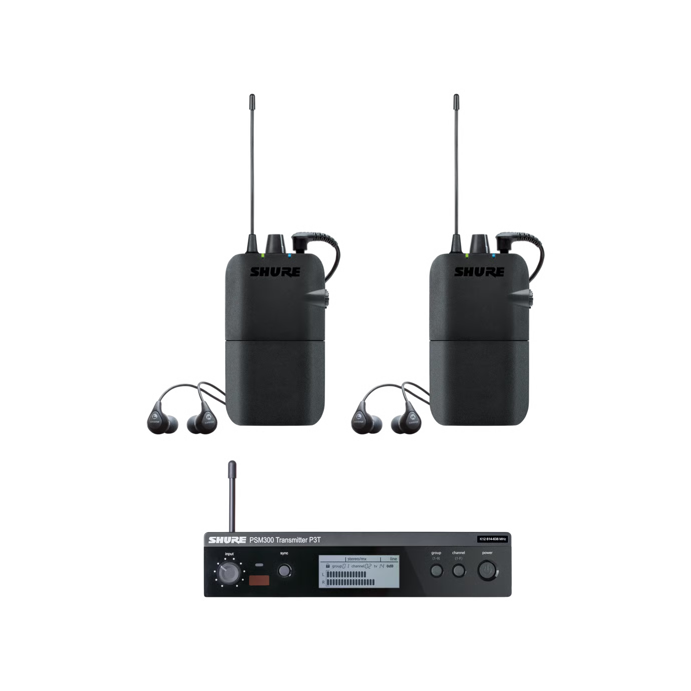 Kit PSM300 de dos receptores