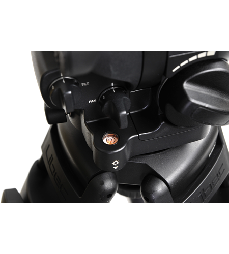 Sistema de trípode profesional de aluminio Libec RSP-750M con separador intermedio para configuraciones ENG