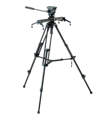 Kit de cabezal fluido Libec TH-Z S4, trípode, deslizador de 15,5" y estuche de transporte