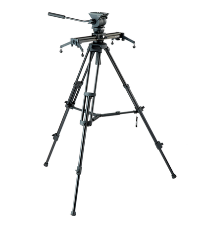 Kit de cabezal fluido Libec TH-Z S4, trípode, deslizador de 15,5" y estuche de transporte