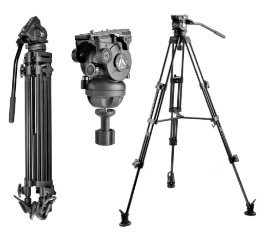E-Image 7060-AA | Sistema de Trípode Profesional con Cabezal Fluido (75mm)