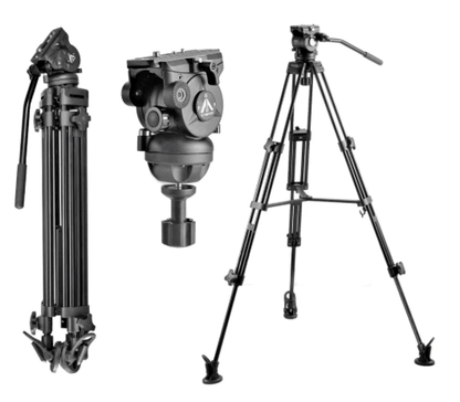 E-Image 7060-AA | Sistema de Trípode Profesional con Cabezal Fluido (75mm)
