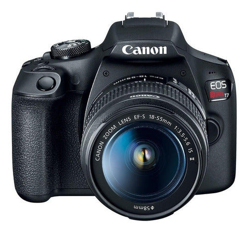 "EOS Rebel T7 con lente EF-S 18-55mm y lente EF 75-300mm III"