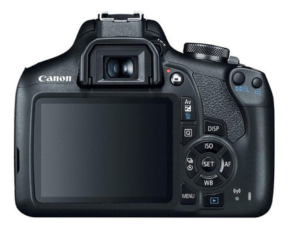 "EOS Rebel T7 con lente EF-S 18-55mm y lente EF 75-300mm III"