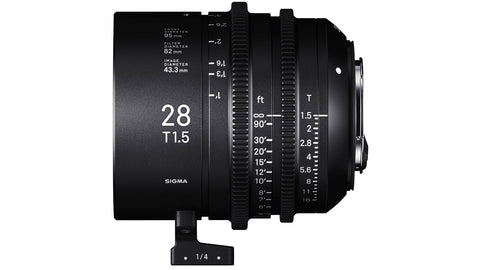 Lente Cine SIGMA 28mm T1.5 FF Prime Estándar